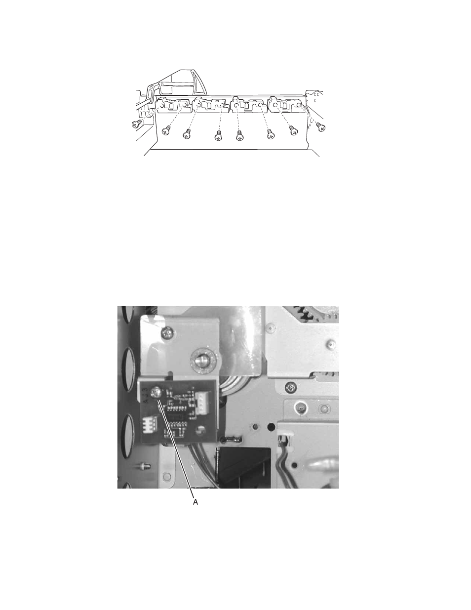 Sub frame f1, sub frame f2 removal, Temperature/humidity sensor removal | Lexmark 5056 User Manual | Page 43 / 80