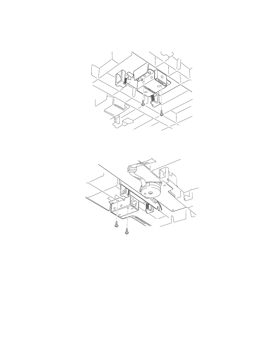 Duplex pressure roller and solenoid removal, Duplex feed roller and solenoid removal | Lexmark 5056 User Manual | Page 56 / 80