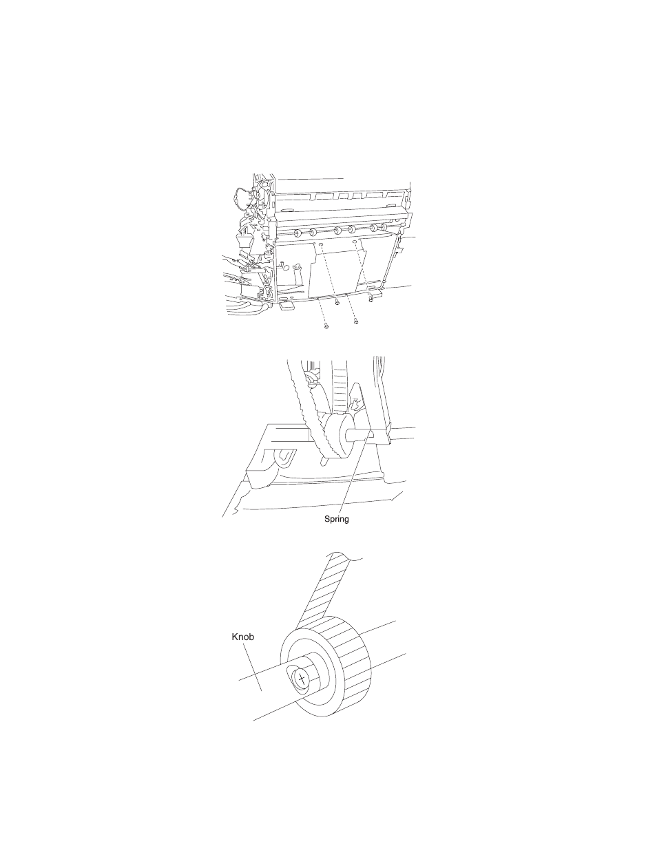 Tractor belt removal | Lexmark 5056 User Manual | Page 79 / 80