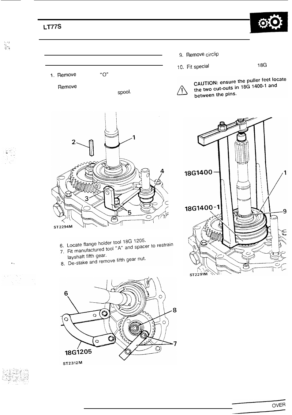 Manual gearbox | Land Rover DEFENDER LT77S User Manual | Page 7 / 50