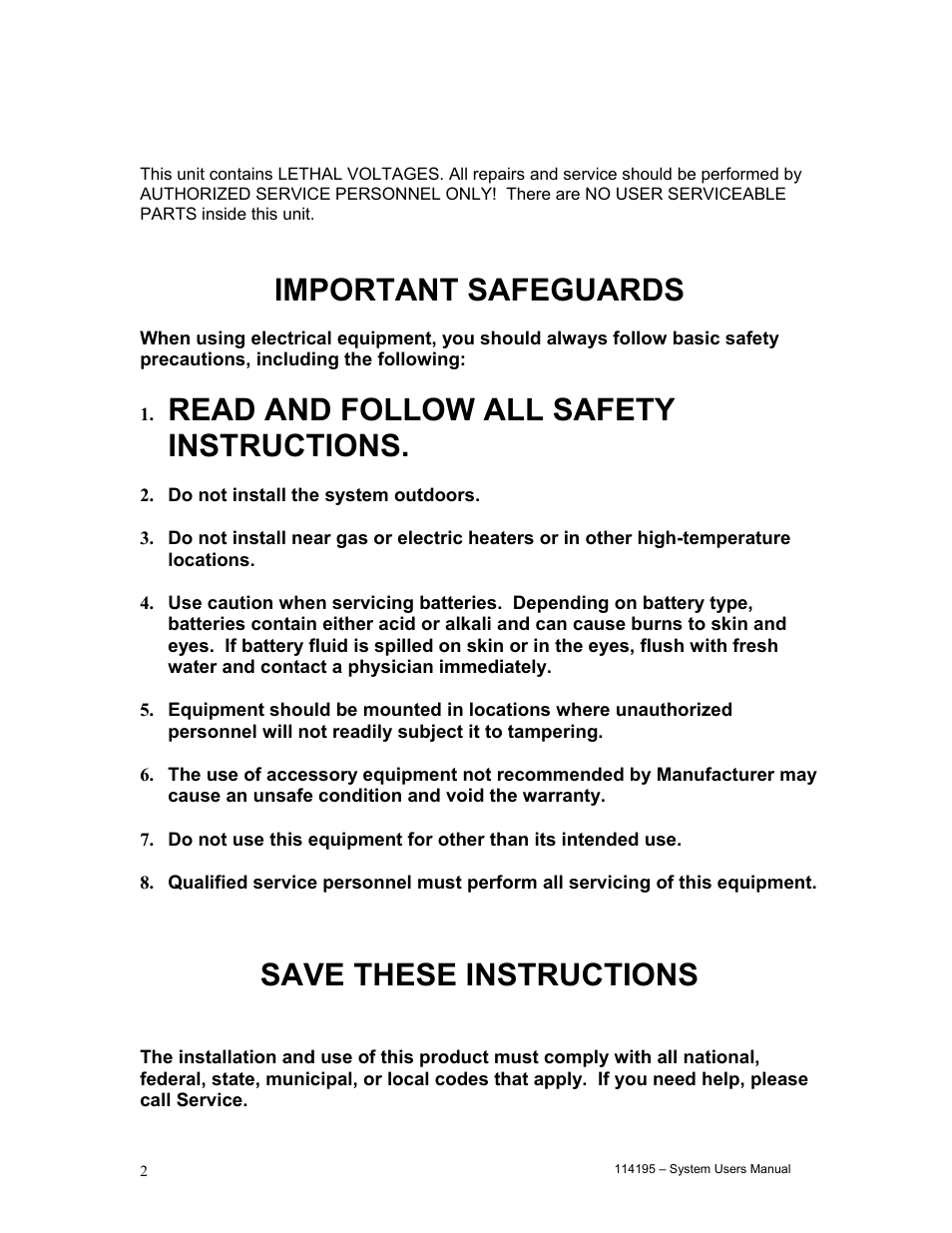 Important safeguards, Read and follow all safety instructions, Save these instructions | LifeWay Electric Heater User Manual | Page 3 / 18