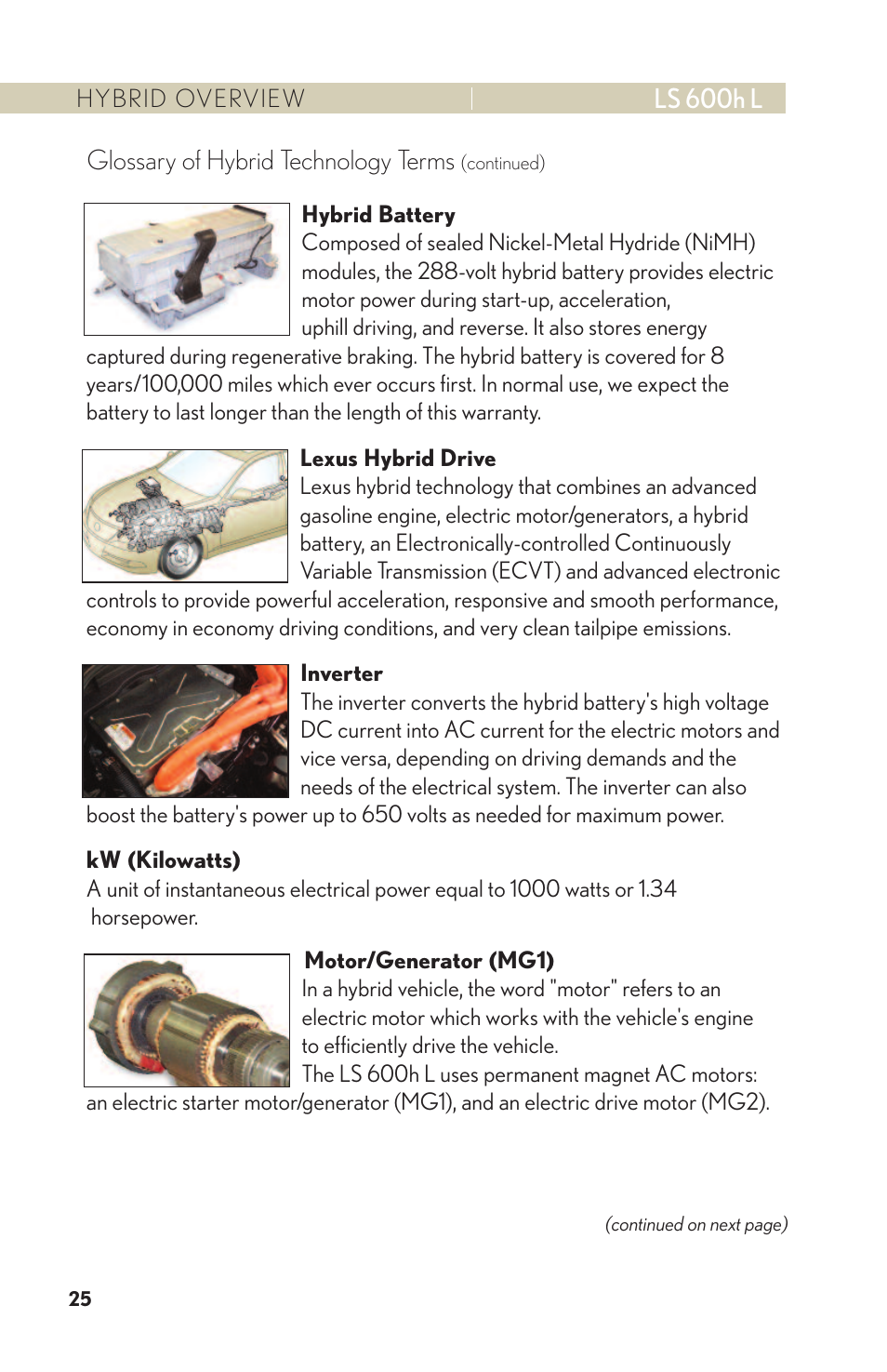 Lexus LS 600h L User Manual | Page 28 / 31