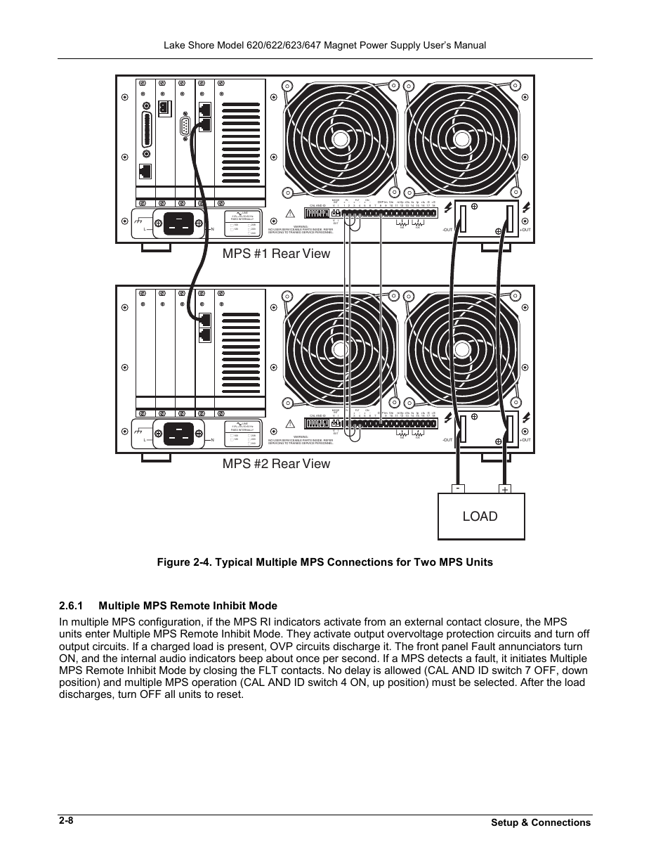 Load mps #1 rear view mps #2 rear view, Setup & connections | Lakeshore Learning  Materials 622 User Manual | Page 24 / 90