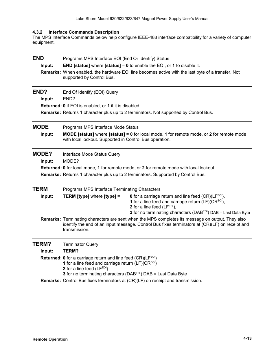 Mode, Term | Lakeshore Learning  Materials 622 User Manual | Page 51 / 90