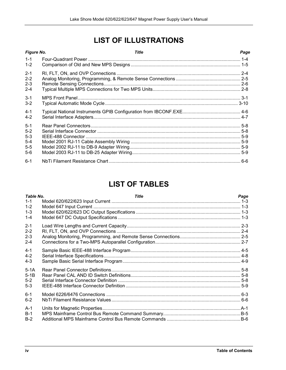 List of illustrations, List of tables | Lakeshore Learning  Materials 622 User Manual | Page 6 / 90