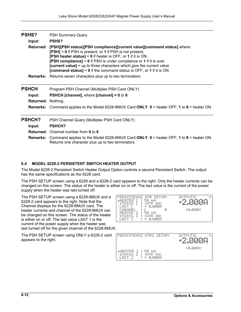 000a, Pshs, Pshch | Lakeshore Learning  Materials 622 User Manual | Page 80 / 90