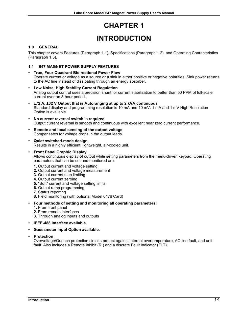 Chapter 1, Introduction | Lakeshore Learning  Materials 647 User Manual | Page 11 / 72