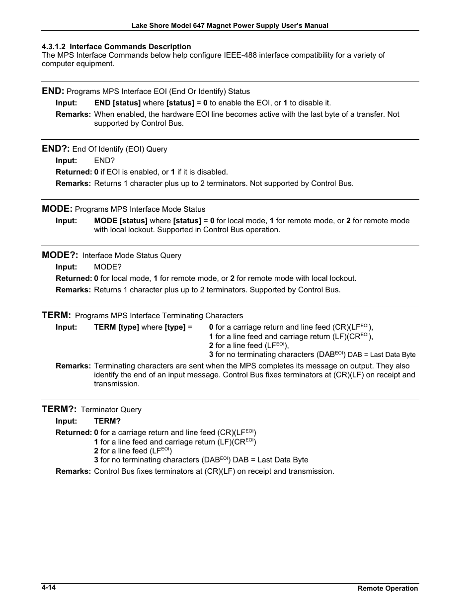 Mode, Term | Lakeshore Learning  Materials 647 User Manual | Page 44 / 72
