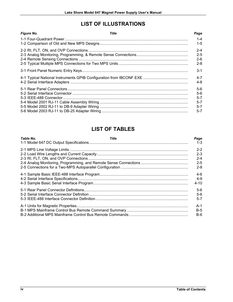 List of illustrations, List of tables | Lakeshore Learning  Materials 647 User Manual | Page 6 / 72