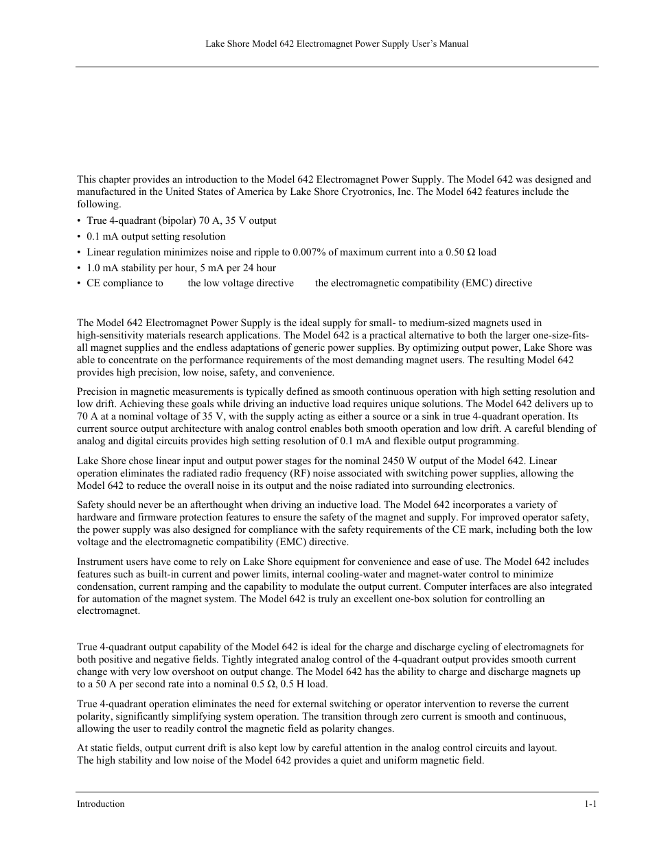 Chapter 1, Introduction | Lakeshore Learning  Materials 642 User Manual | Page 11 / 122