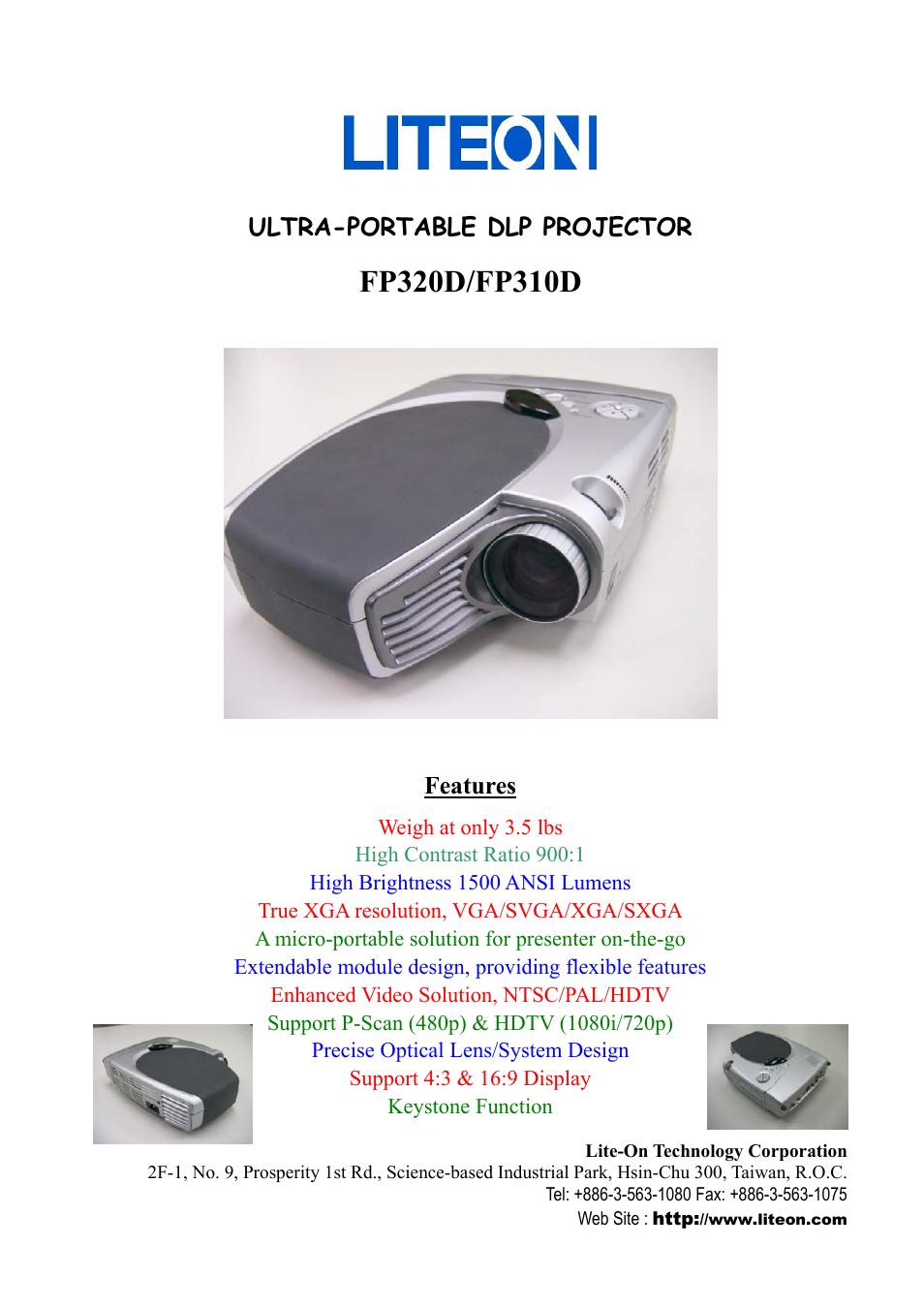 Lite-On FP310D User Manual | 2 pages