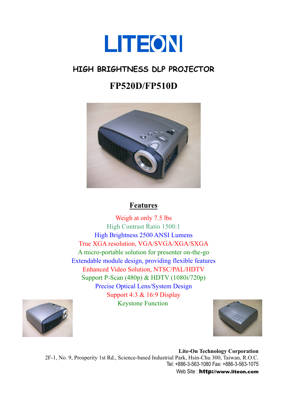 Lite-On FP510D User Manual | 2 pages