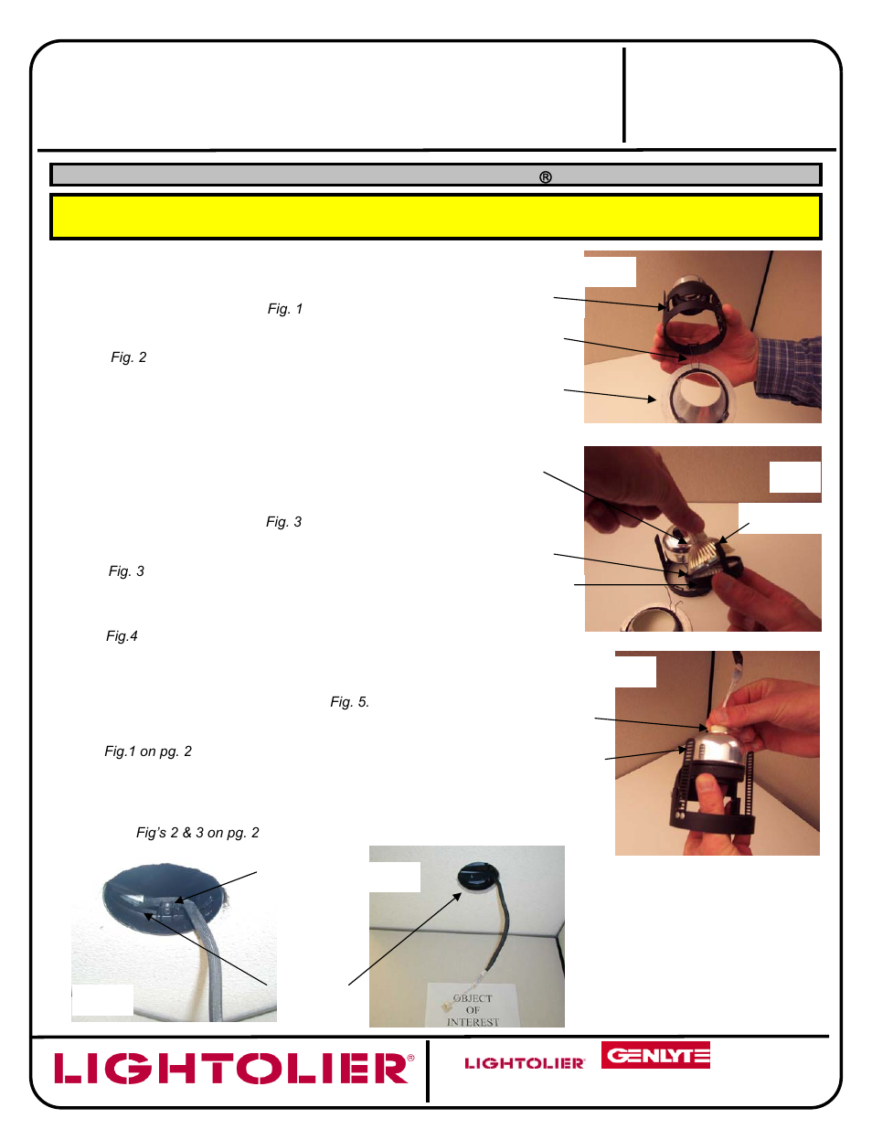 Lightolier IS:C3MR User Manual | 2 pages