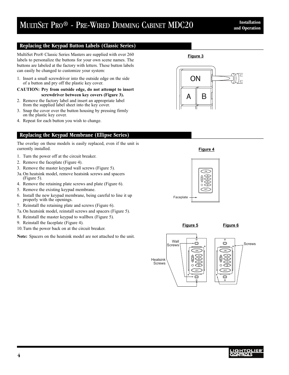 Mdc20, On a b, Ulti | Ired, Imming, Abinet | Lightolier MULTISET PRO MDC20 User Manual | Page 4 / 8