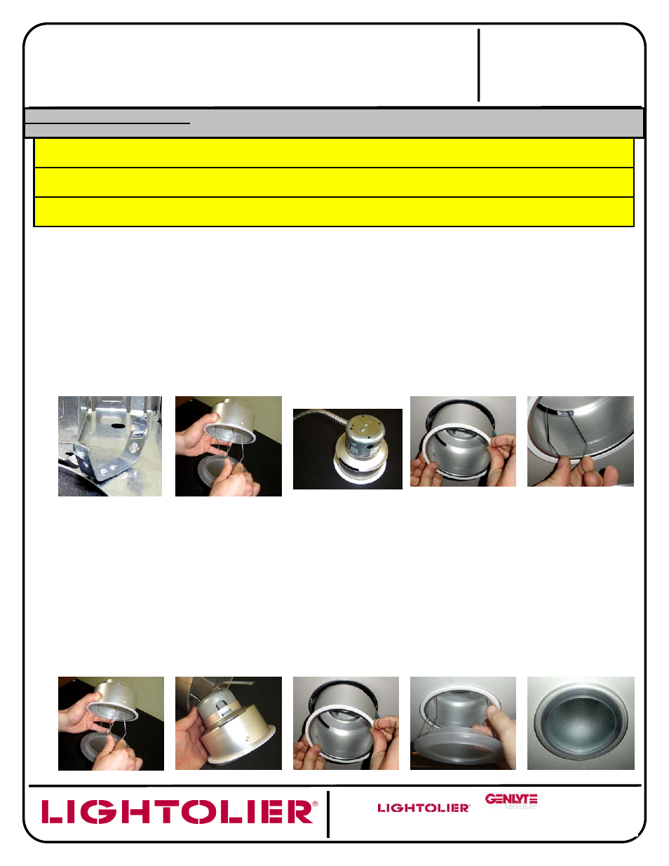 Lightolier 1190 User Manual | 1 page