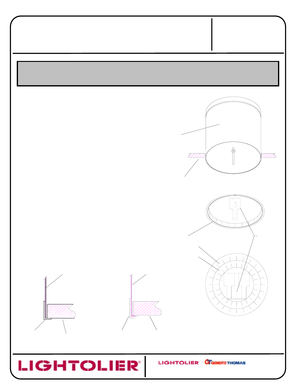 Lightolier LytespanTrack Lighting System LAS56 User Manual | 1 page