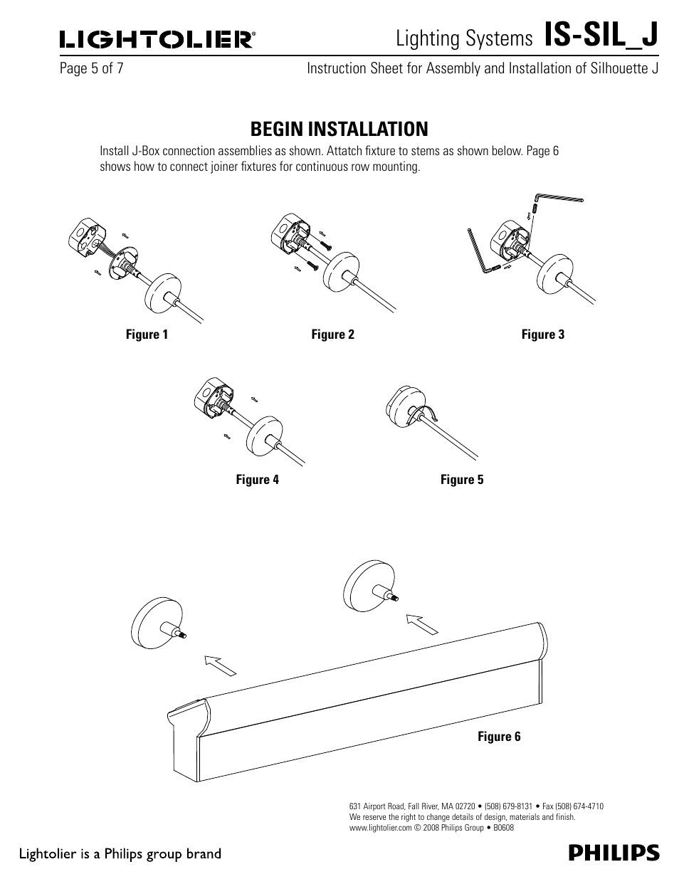 Is-sil_j, Lighting systems, Begin installation | Lightolier IS-SIL_J User Manual | Page 5 / 7
