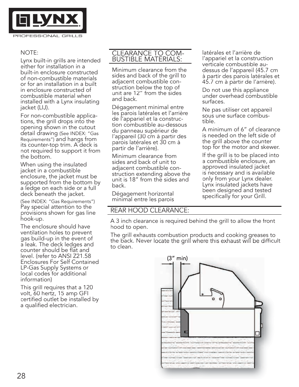 Lynx Professional Grills 42" Free Standing Grill L42PSR-1 User Manual | Page 28 / 48