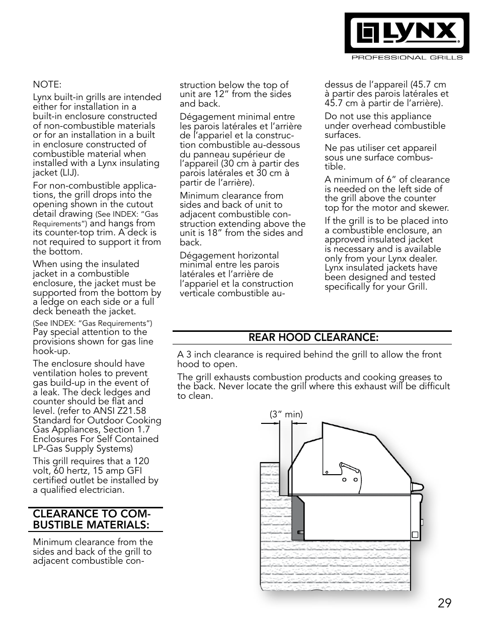 Lynx Professional Grills 27" Free Standing Grill L27PSR-2 User Manual | Page 29 / 48