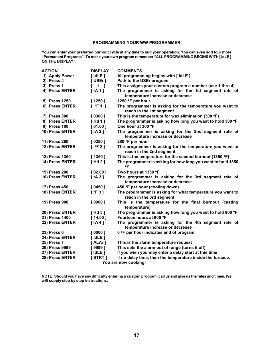 Paragon W18 User Manual | Page 17 / 19