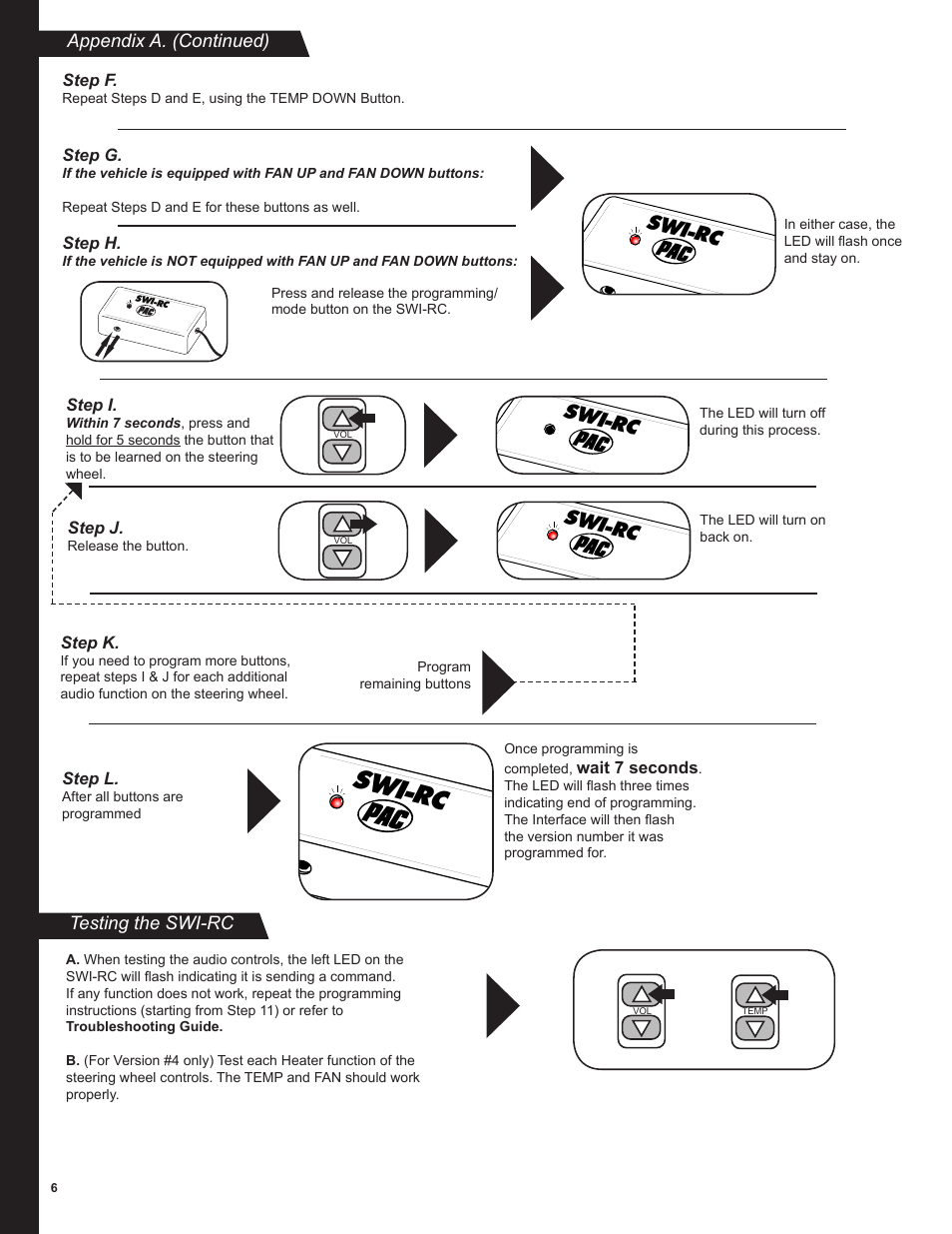 Swi-rc | PAC SWI-RC User Manual | Page 6 / 8