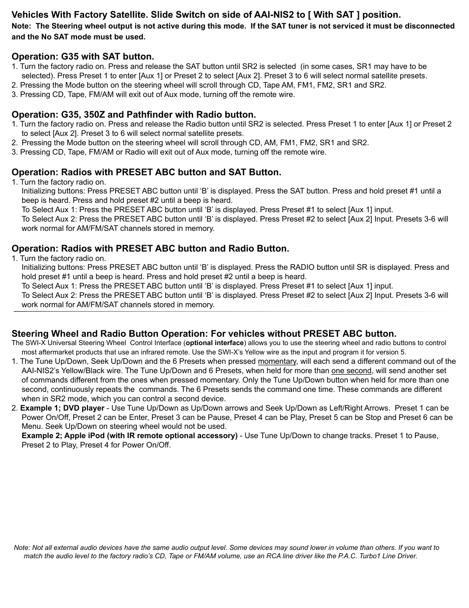 PAC AAI-NIS2 User Manual | Page 2 / 2