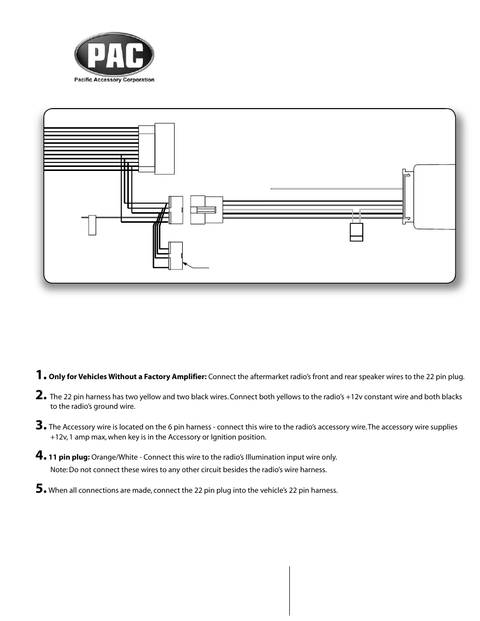PAC C2R-CHYNA User Manual | 1 page