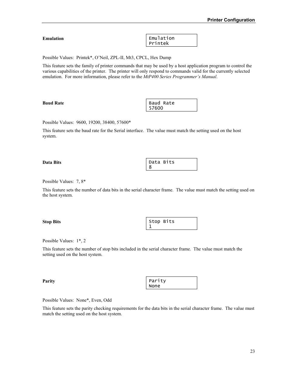 Printek Mobile Thermal MtP400 User Manual | Page 29 / 65