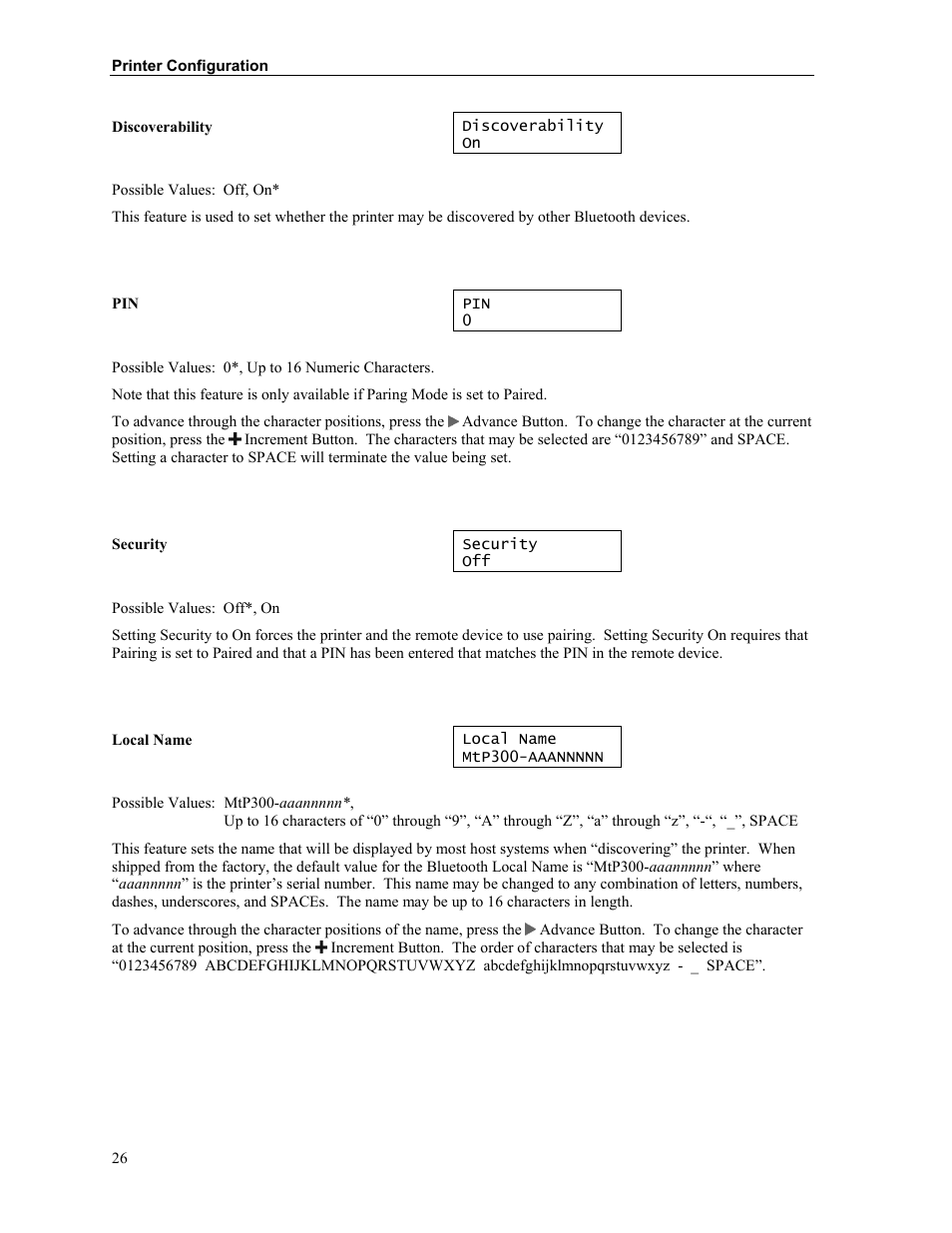 Printek Mobile Thermal MtP300 Series User Manual | Page 32 / 65