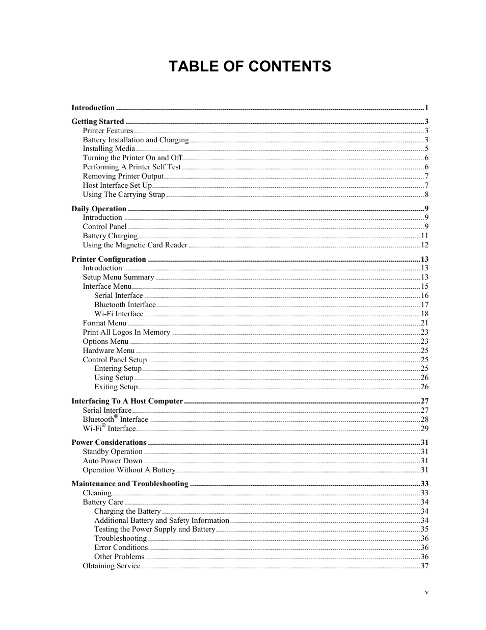 Printek FieldPro RT43 User Manual | Page 5 / 55