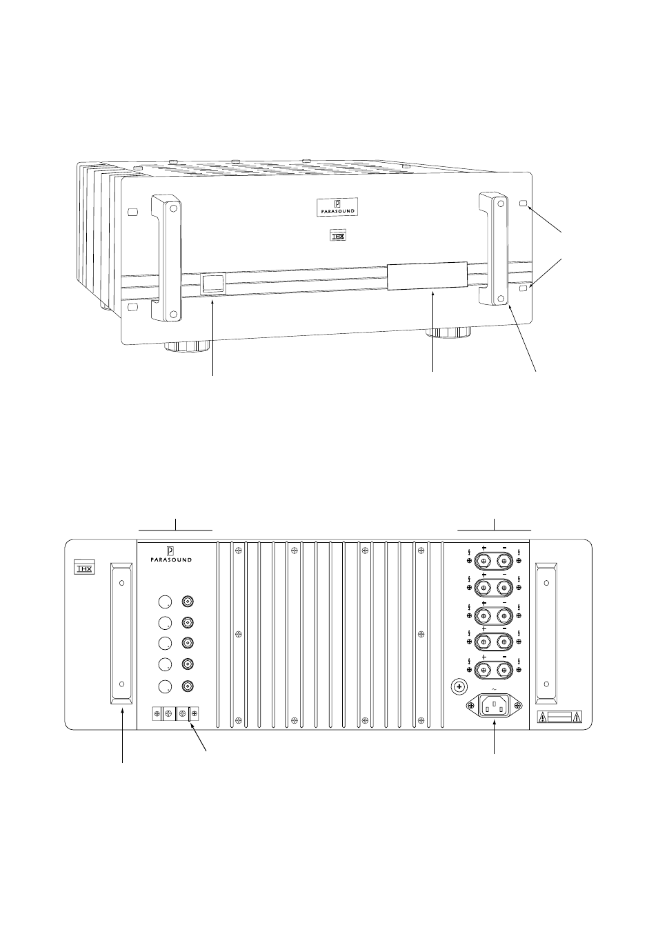 12 vdc trigger connector | Parasound HCA-2205A User Manual | Page 4 / 11