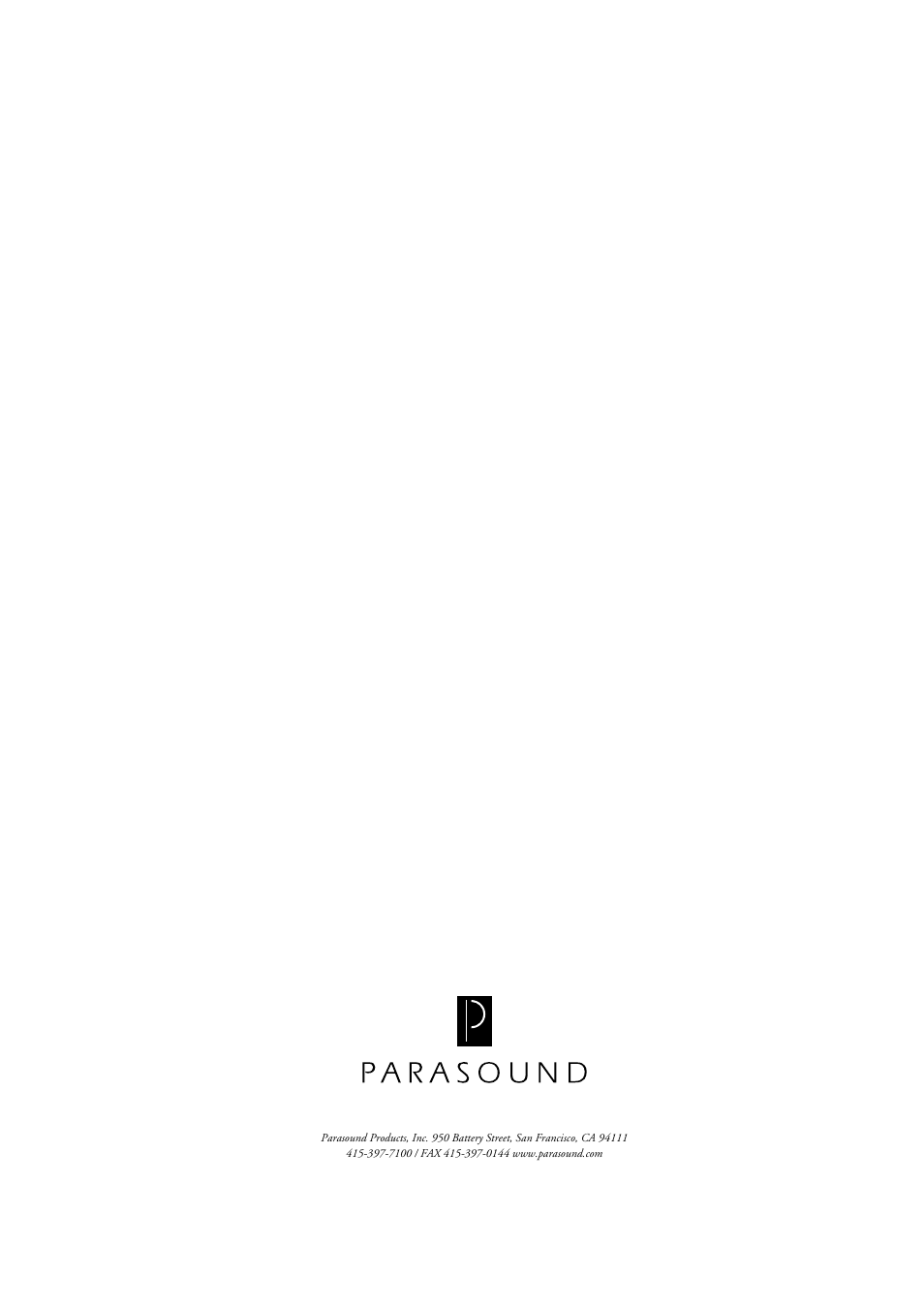 Parasound HCA-1201A User Manual | Page 10 / 10
