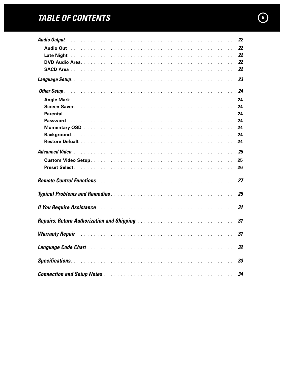 Parasound Model D 200 User Manual | Page 5 / 36
