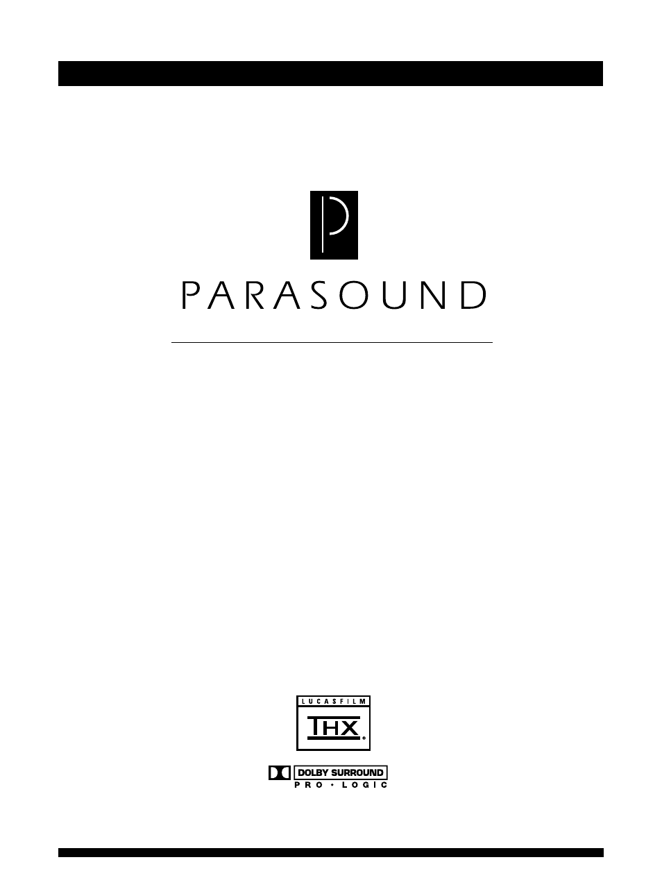 Parasound P/SP-1500 User Manual | 21 pages