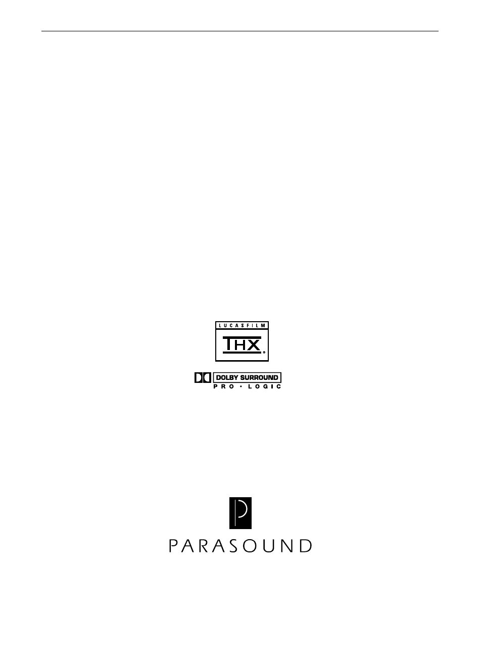 Parasound P/SP-1500 User Manual | Page 21 / 21