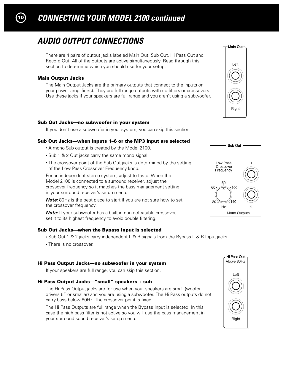 Parasound NEW CLASSIC 2100 User Manual | Page 10 / 20