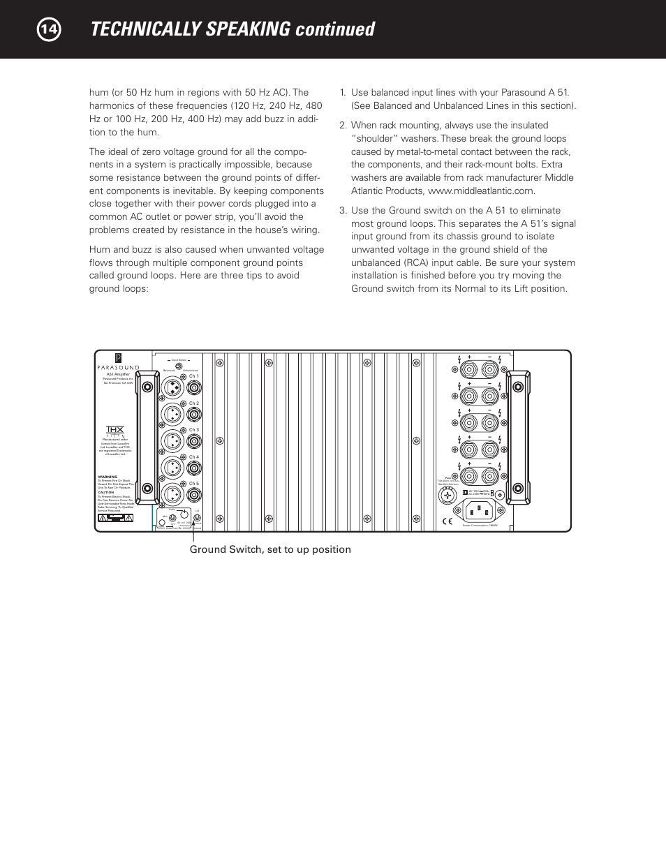 Technically speaking continued | Parasound A 51 User Manual | Page 16 / 20