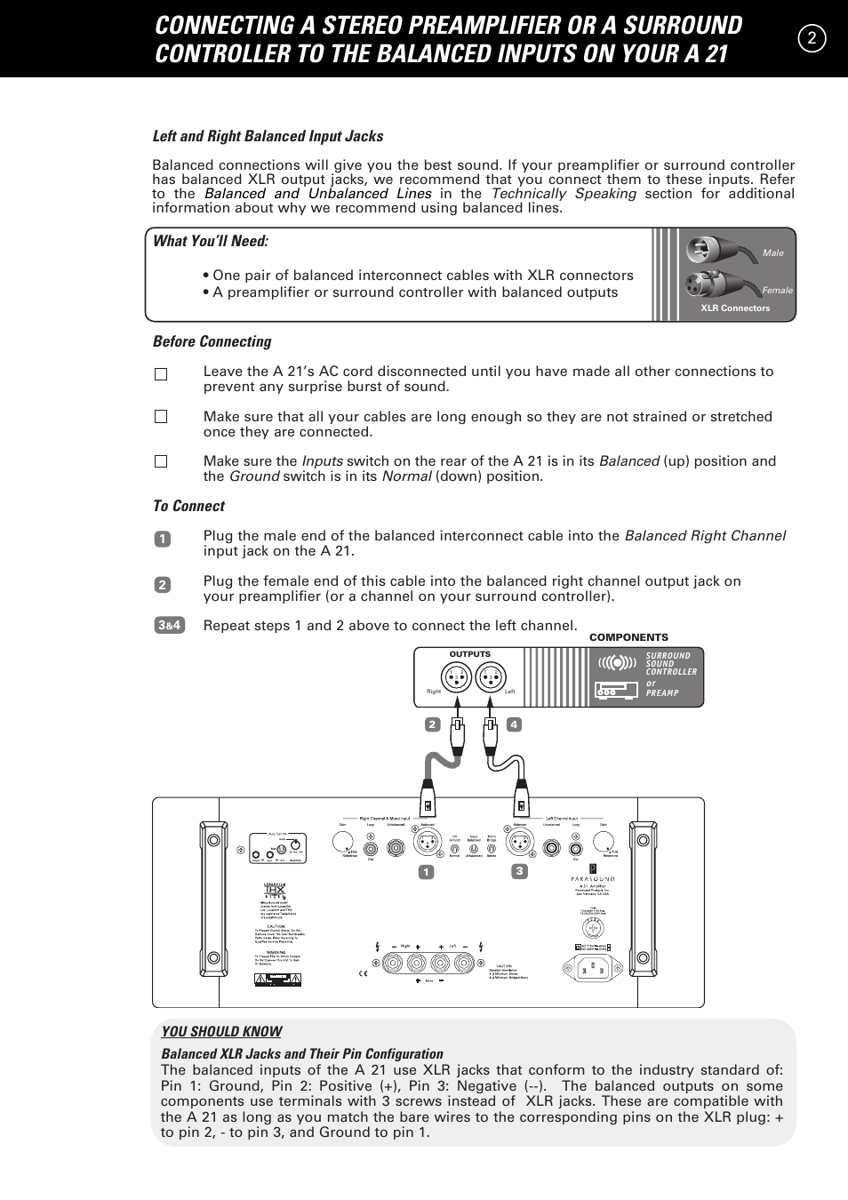 Parasound A 21 User Manual | Page 5 / 23