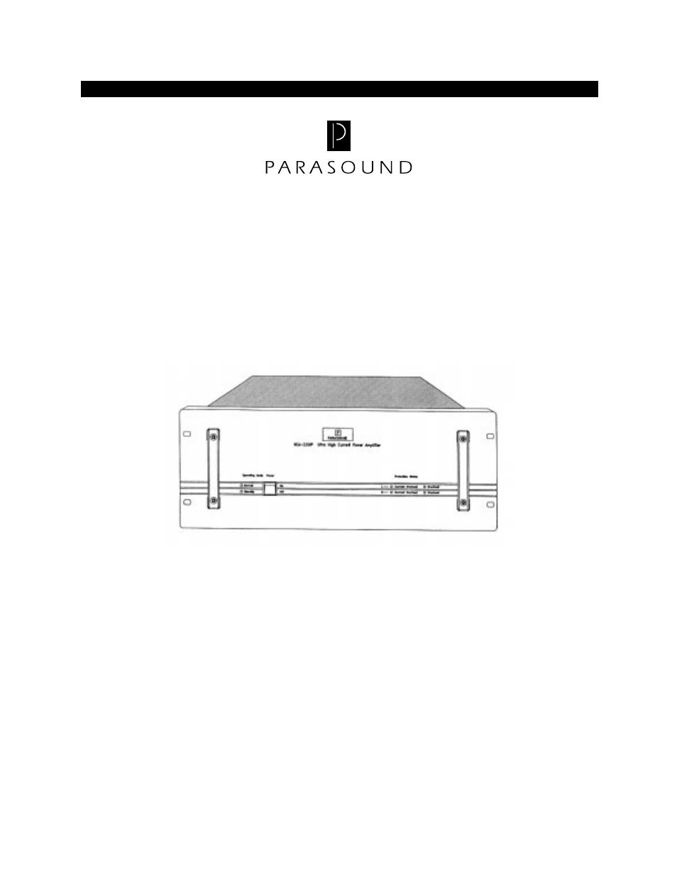 Parasound HCA-2200II User Manual | 12 pages