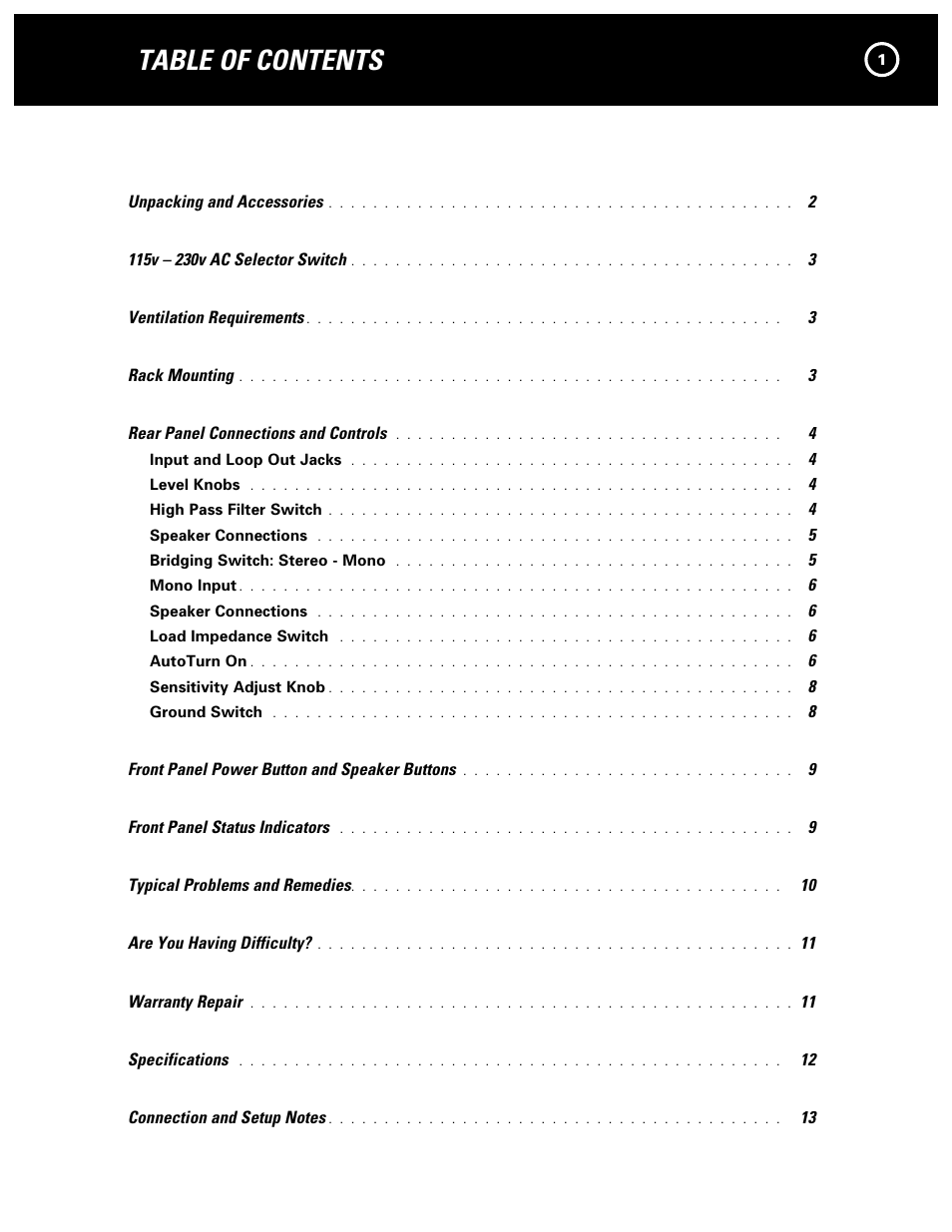 Parasound NewClassic Model 2250 User Manual | Page 3 / 16