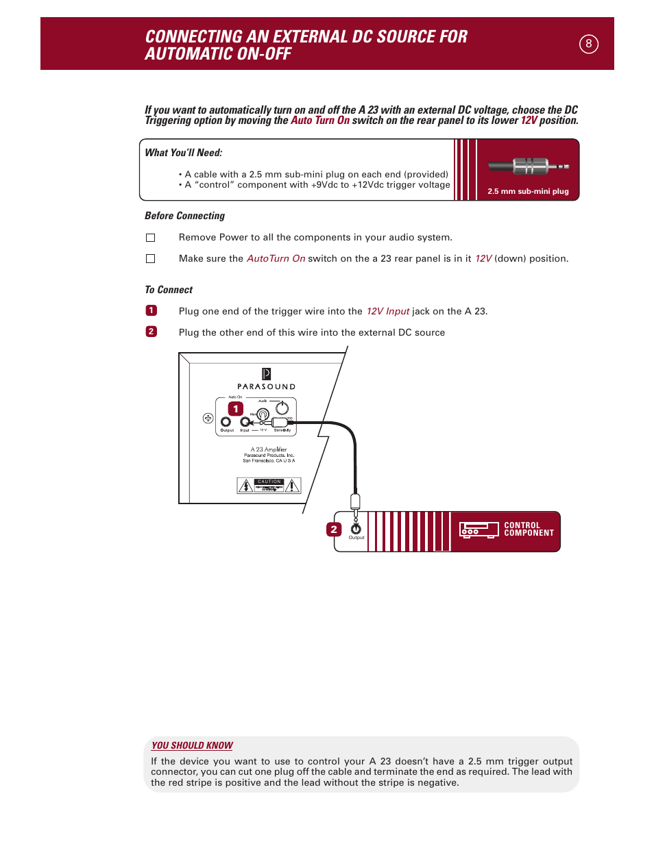 Parasound A 23 User Manual | Page 11 / 23