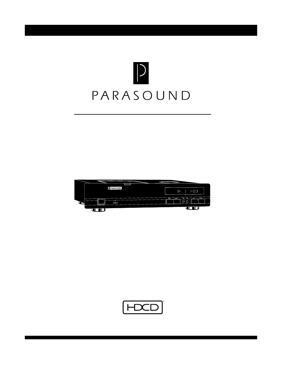 Parasound C/DP-2000 User Manual | 11 pages