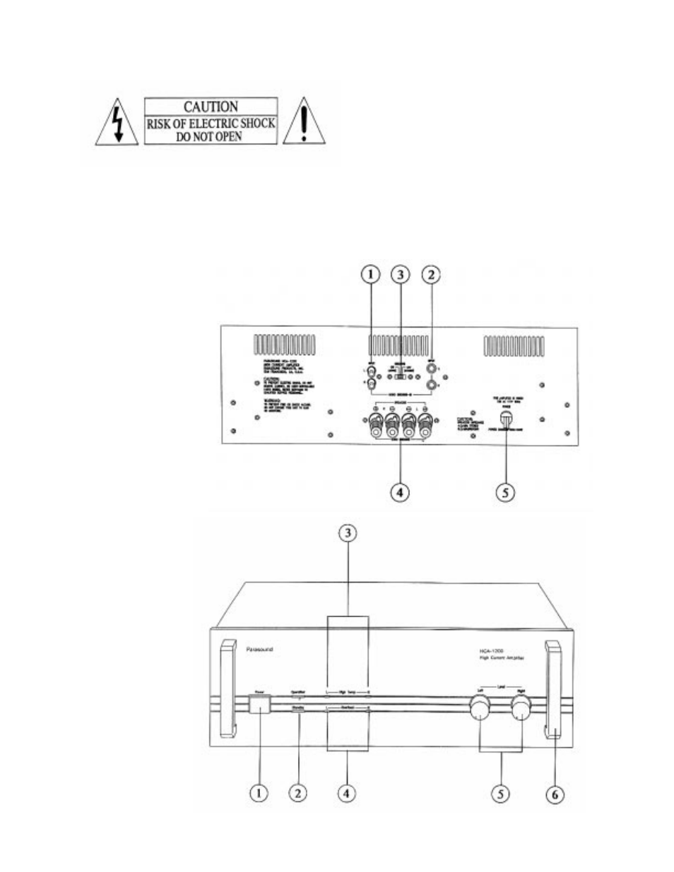 Parasound HCA-1200 User Manual | Page 2 / 8