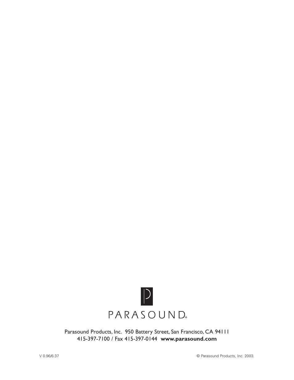 Parasound Halo C1 Controller User Manual | Page 68 / 68