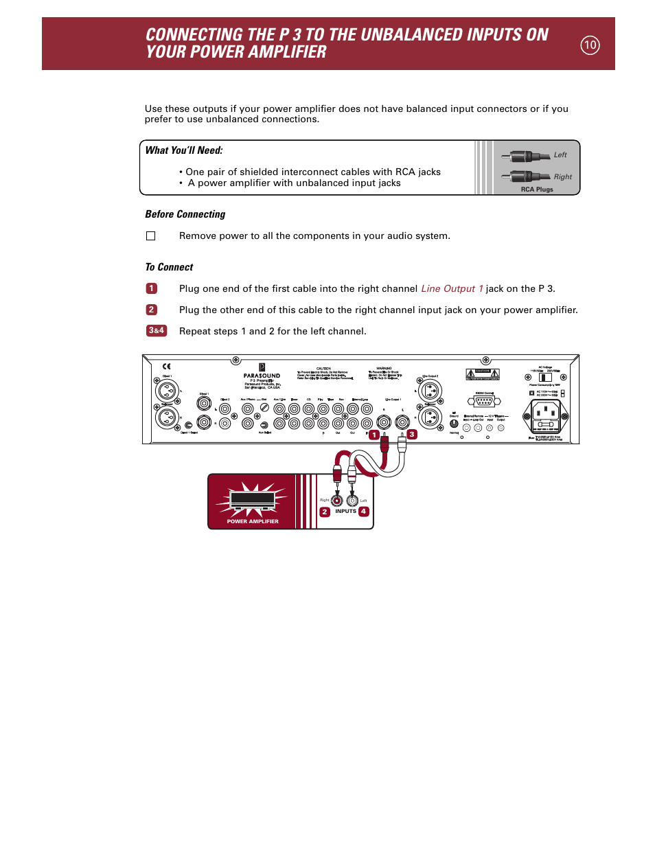 Parasound P 3 User Manual | Page 13 / 28