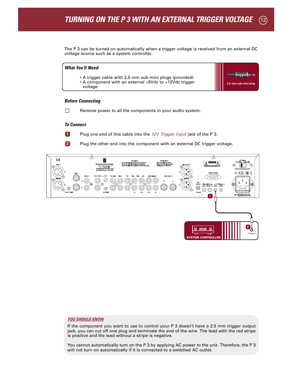 Parasound P 3 User Manual | Page 15 / 28