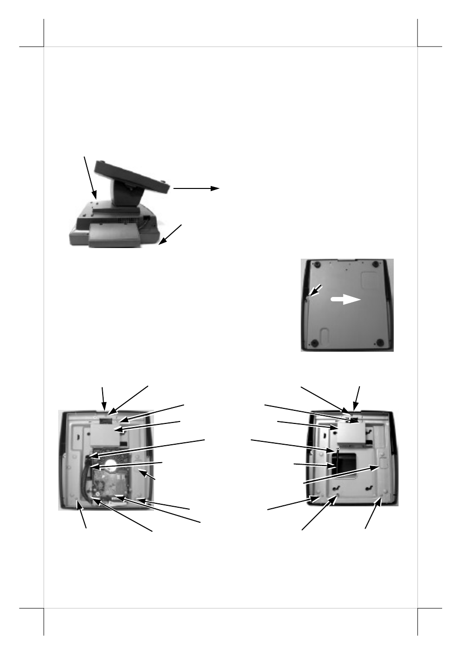 Separating main unit, Opening stand assembly | POSIFLEX Business Machines TP/LT- 5600 User Manual | Page 6 / 20