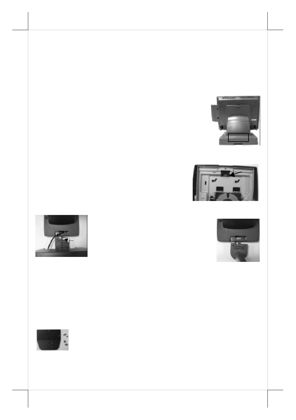 Base mount upgrade kit | POSIFLEX Business Machines TP/LT- 5600 User Manual | Page 8 / 20