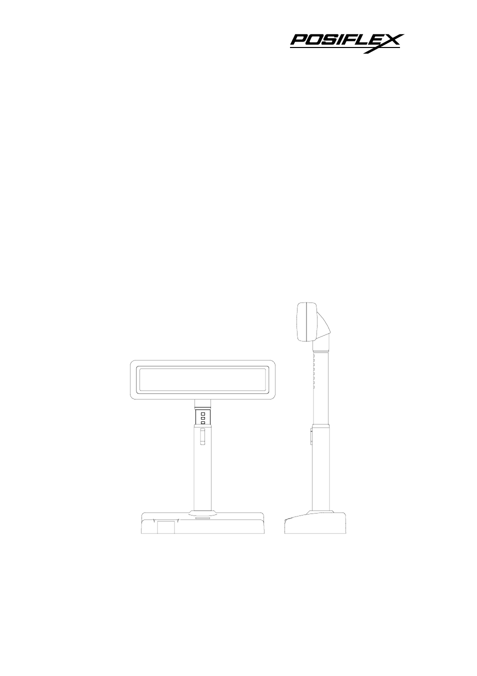 POSIFLEX Business Machines LCD Customer Display PD-7100 User Manual | 16 pages