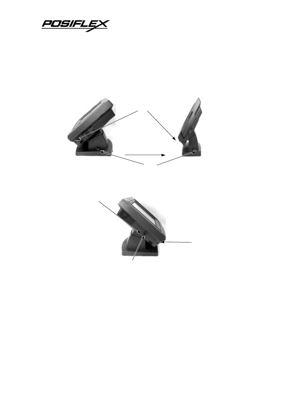 Side views, Right side view, Left side view | POSIFLEX Business Machines JIVA TP-5700 User Manual | Page 10 / 28